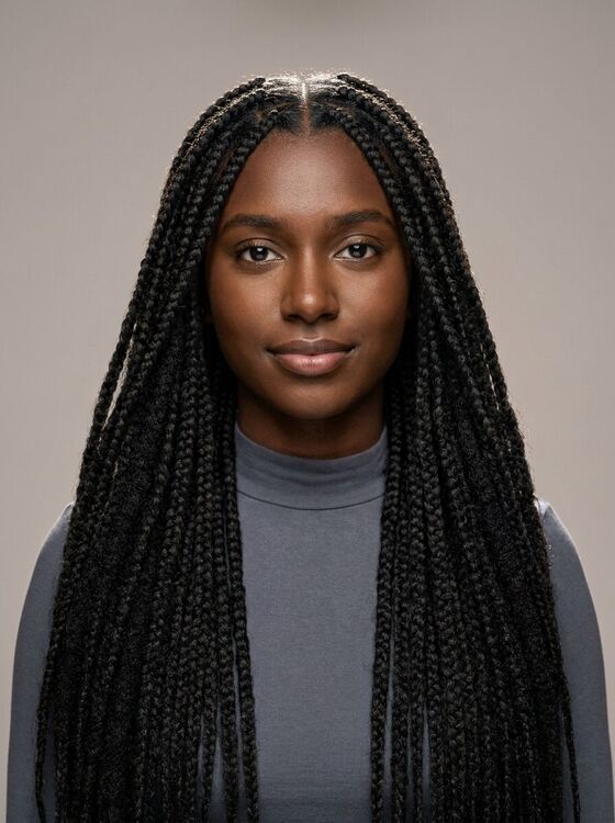 A style shown on type 4C hair